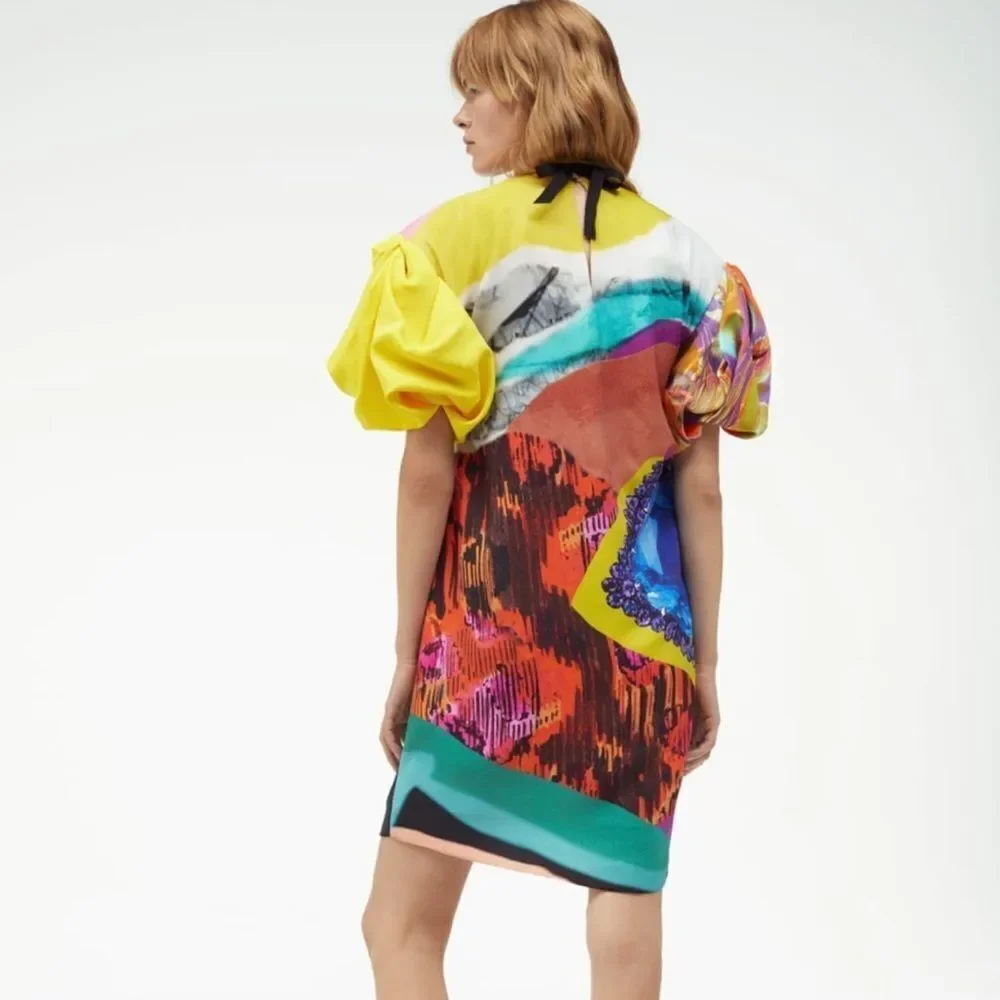 Zara limited edition jewel printed dress NWT - Picture 7 of 8